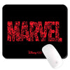 Alfombrilla de ratón negra Marvel Disney 100 con diseño rojo