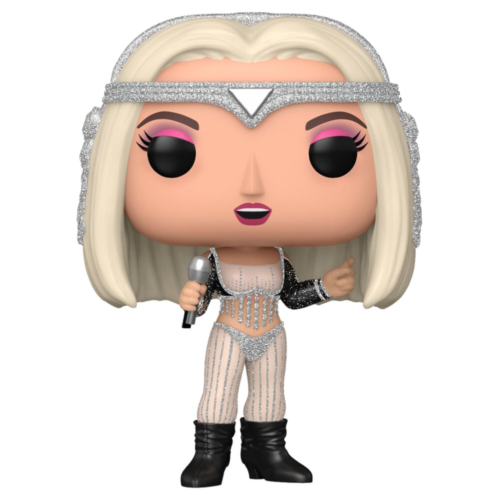 Figura Funko POP! de Cher Living Proof con micrófono y vestuario plateado