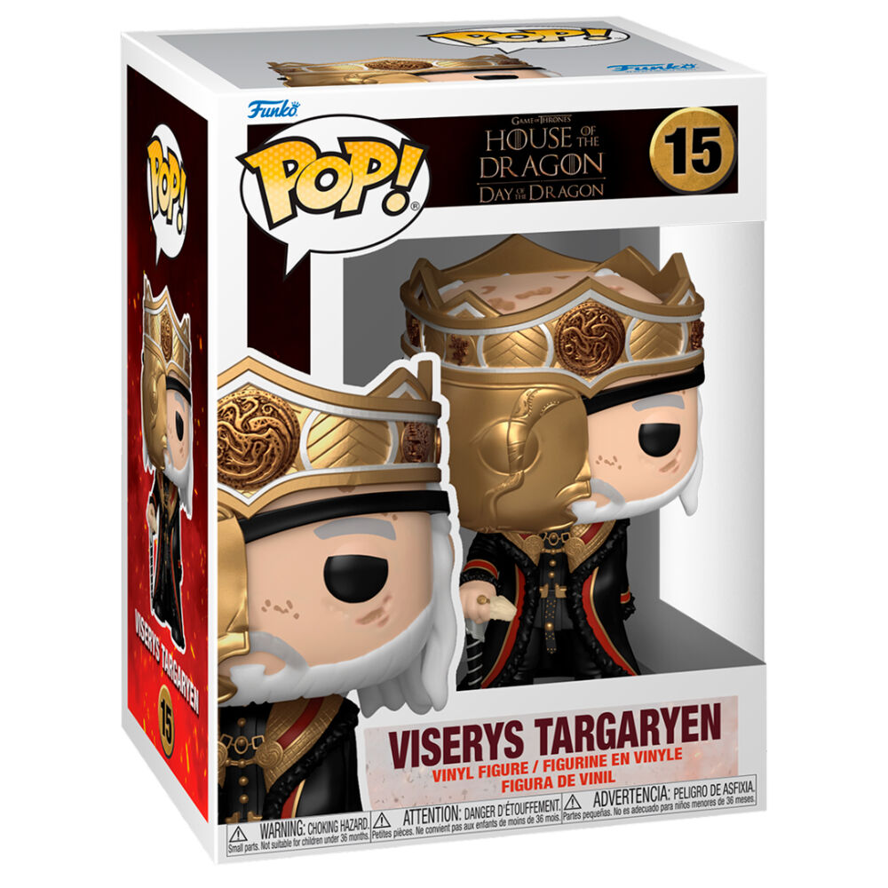 Figura Funko POP! de Viserys Targaryen con corona dorada