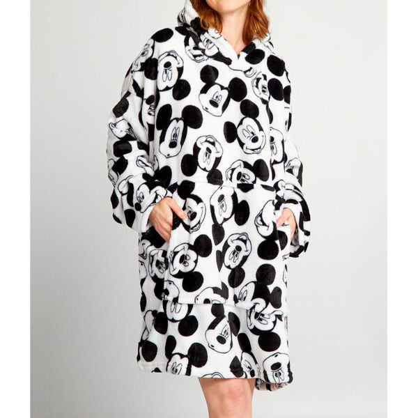Bata sudadera oversize de Mickey Disney con capucha y bolsillo delantero - 3