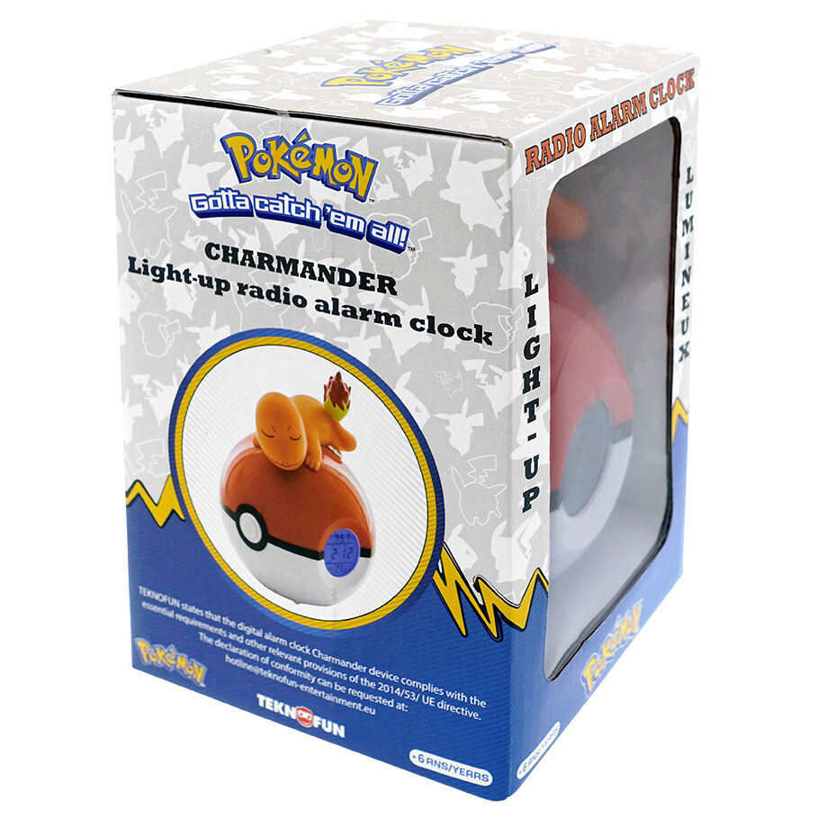 Despertador lámpara LED con Poké Ball y Charmander - 5