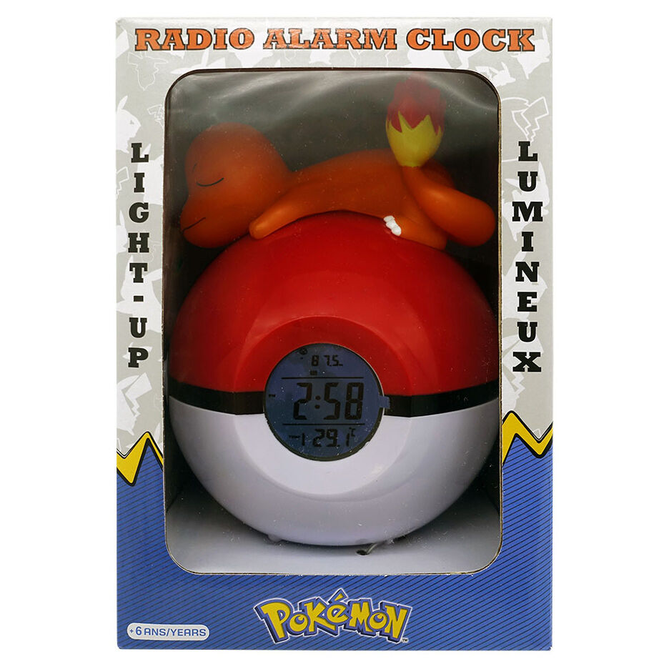 Despertador lámpara LED con Poké Ball y Charmander - 4