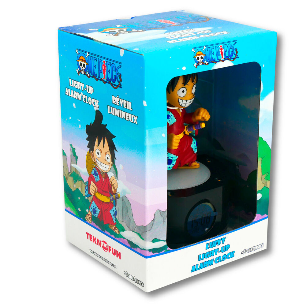 Despertador digital LED con figura de Luffy de One Piece - 6