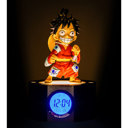 Despertador digital LED con figura de Luffy de One Piece - 4