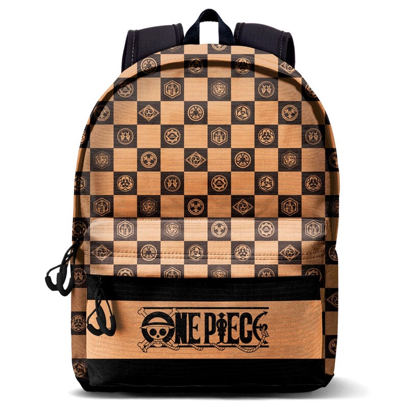 Mochila urbana One Piece Chess con estampado de tablero de ajedrez