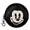 Monedero negro redondo de Mickey Disney con mosquetón