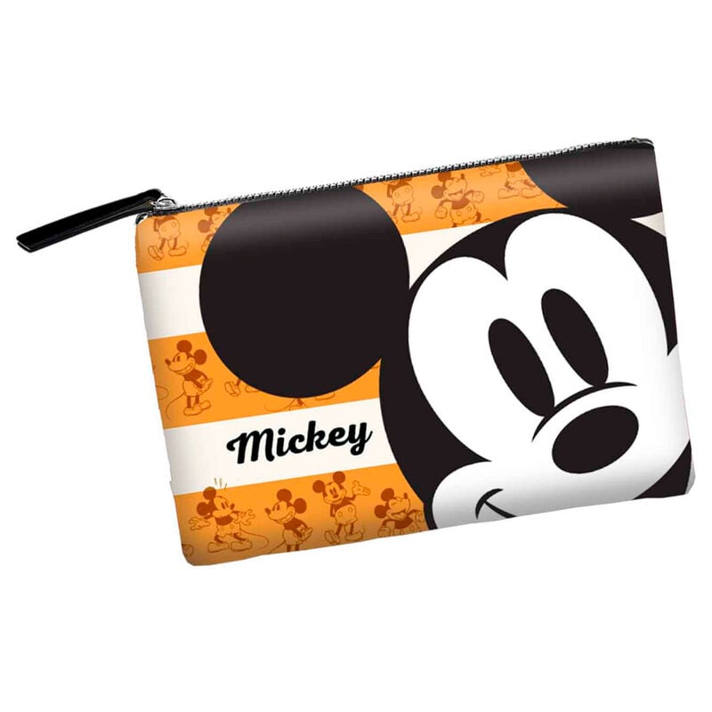 Neceser naranja de Mickey Disney con cremallera