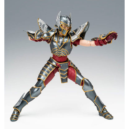 Figura articulada de Pegasus Seiya con armadura gris y detalles dorados - 4