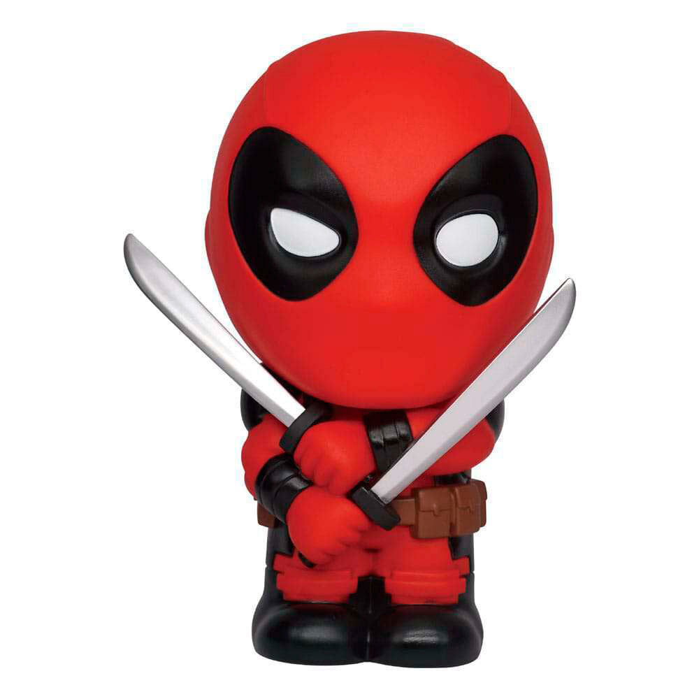Hucha figura de Deadpool Marvel con katanas cruzadas