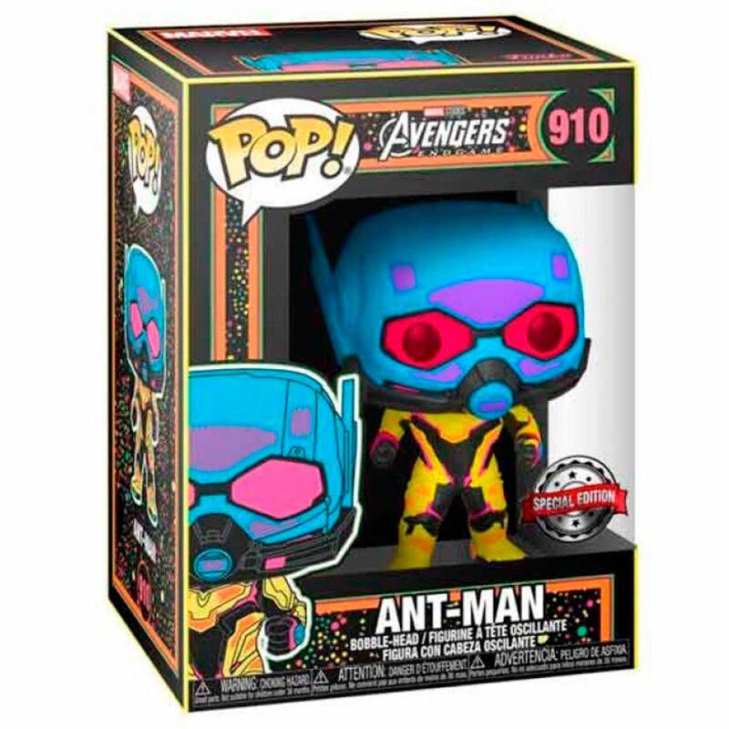 Figura FUNKO POP! de Ant-Man Avengers nº 910 en caja
