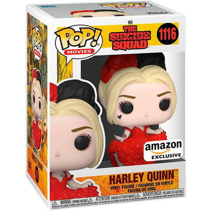 Figura Funko POP! de Harley Quinn con vestido rojo - 2