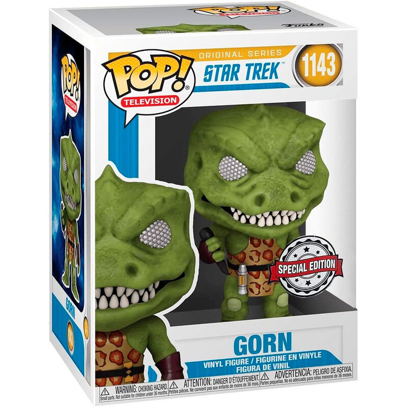 Figura Funko POP! Star Trek Gorn Exclusive en caja con ventana