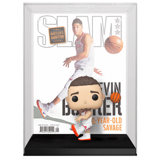 FUNKO POP! Cover NBA Slam de Devin Booker con balón y uniforme de los Phoenix Suns - 2