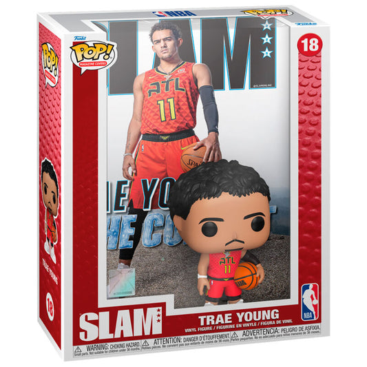 Figura Funko POP! de Trae Young con uniforme de Atlanta Hawks y balón
