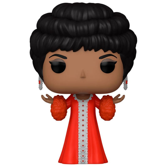 Figura Funko POP! Rocks de Aretha Franklin con vestido rojo