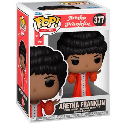 Figura Funko POP! Rocks de Aretha Franklin con vestido rojo - 2