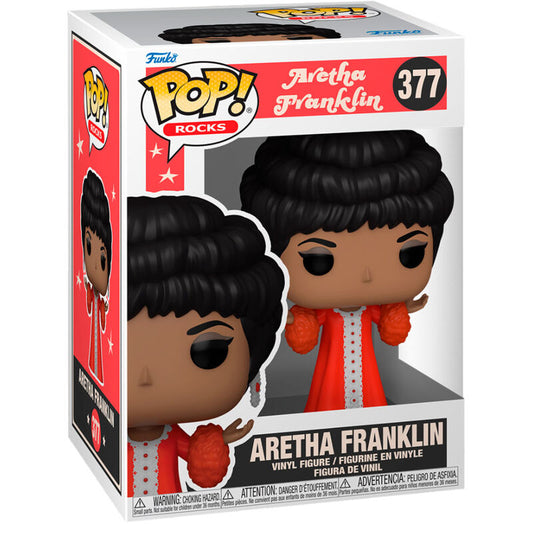 Figura Funko POP! Rocks de Aretha Franklin con vestido rojo - 2