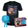 Pack FUNKO Pop & Tee de Eren Jaeger con camiseta negra y figura azul translúcida