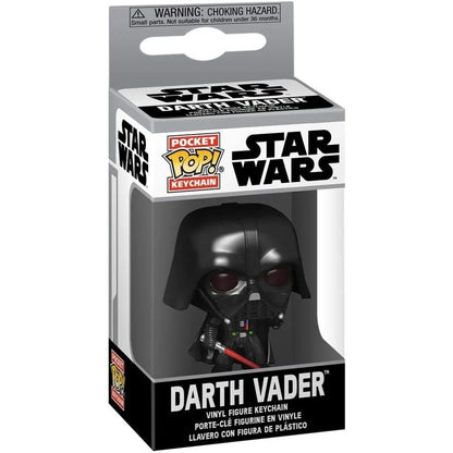 Llavero FUNKO Pocket POP de Darth Vader con sable de luz rojo - 3