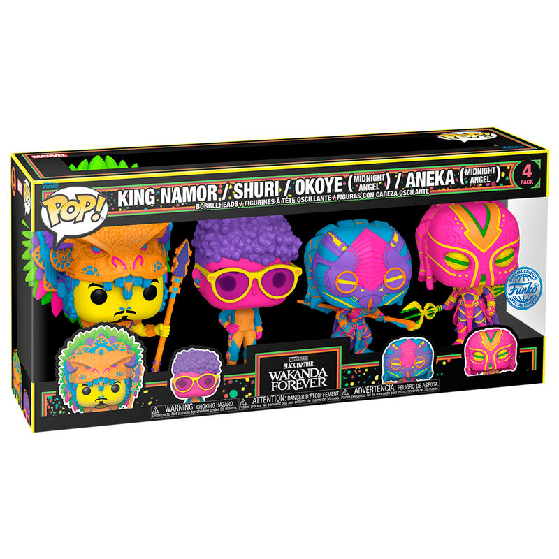 Pack Funko POP! de 4 figuras de Black Panther: Wakanda Forever