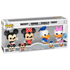 Blister Funko POP! Disney con figuras de Mickey, Minnie, Donald y Daisy