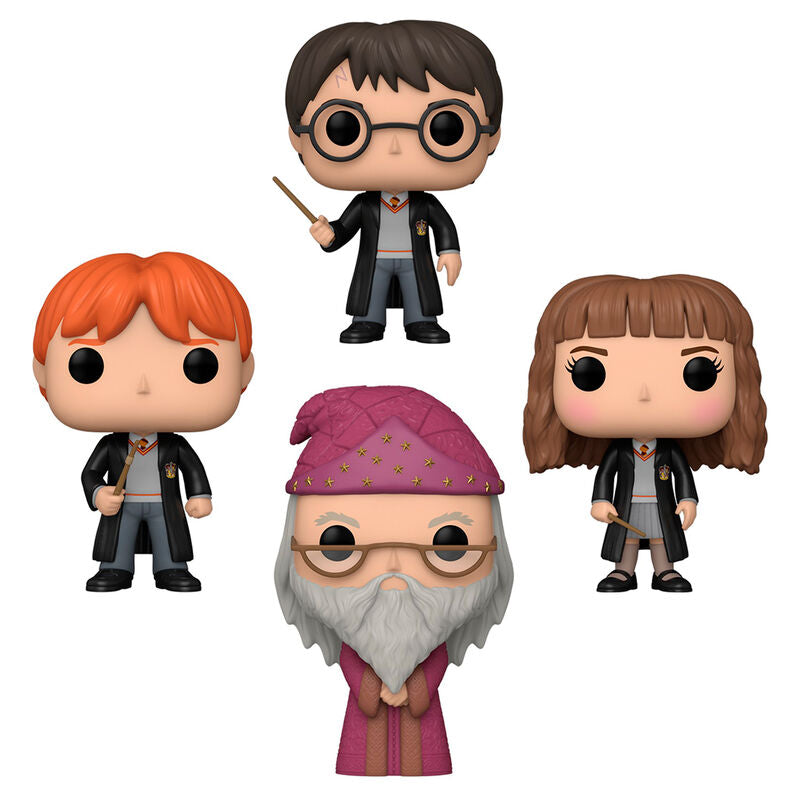 Blister Funko POP! con Harry Potter, Hermione Granger, Ron Weasley y Albus Dumbledore - 2