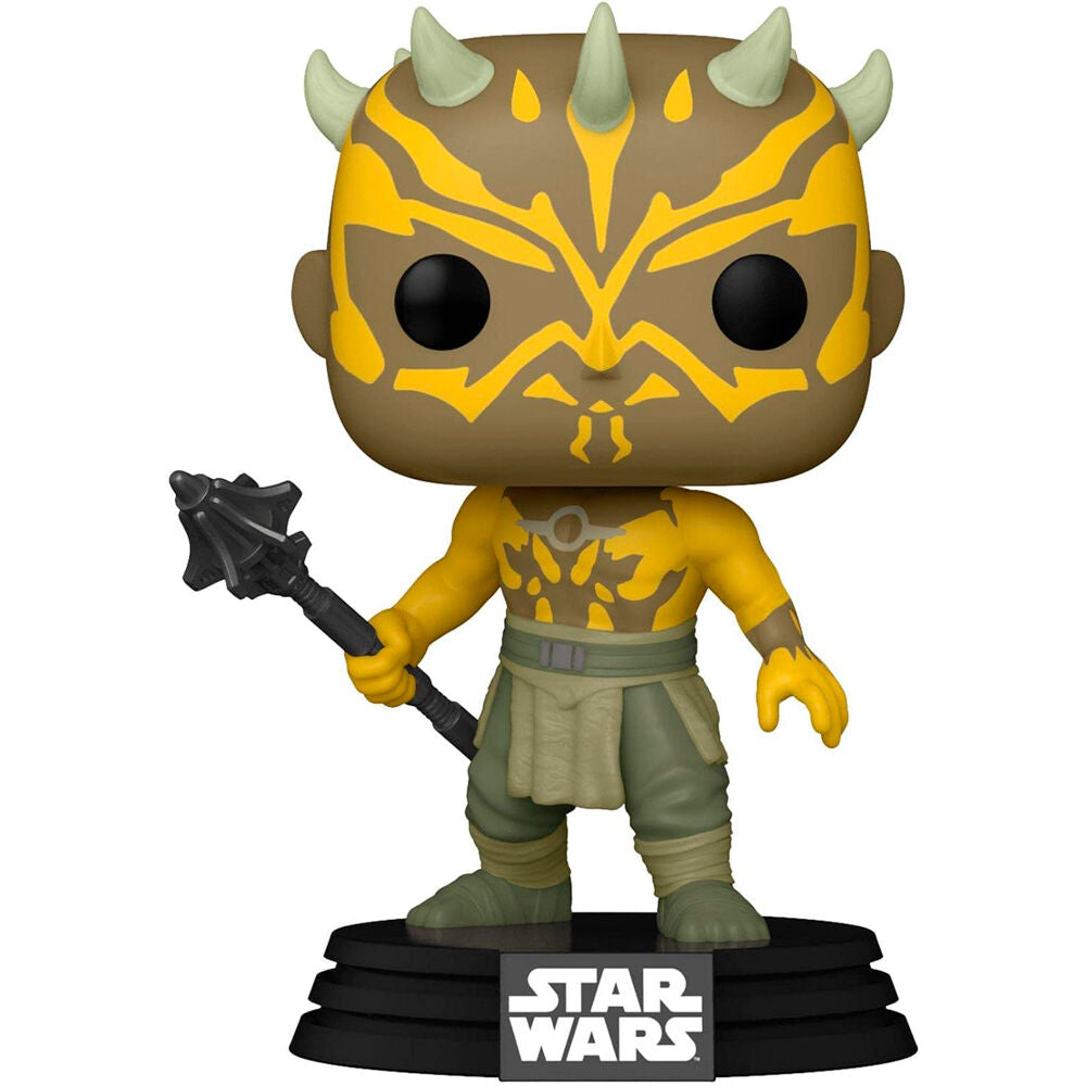 Figura Funko POP! Star Wars Nightbrother con cuernos, arma y base