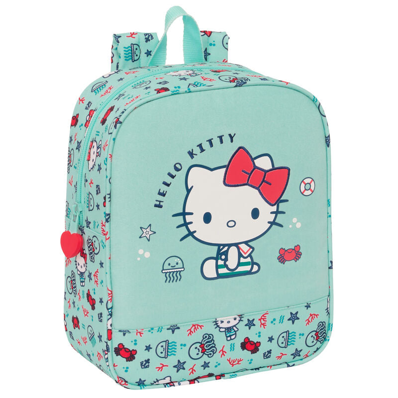 Mochila turquesa Hello Kitty Sea Lovers con estampado marino