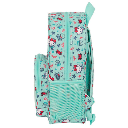 Mochila turquesa Sea Lovers de Hello Kitty con estampado marino - 3