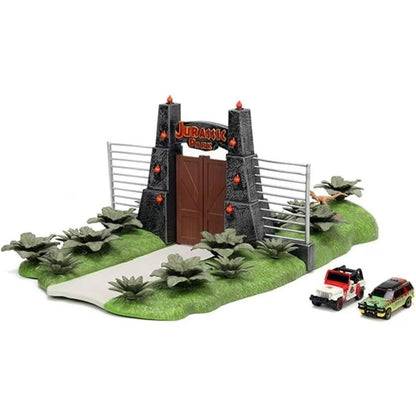 Escenario mini Jurassic Park con vehículos y dinosaurios - 3
