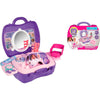 Playset Barbie Deluxe de belleza y bienestar con estuche, espejo, silla y accesorios