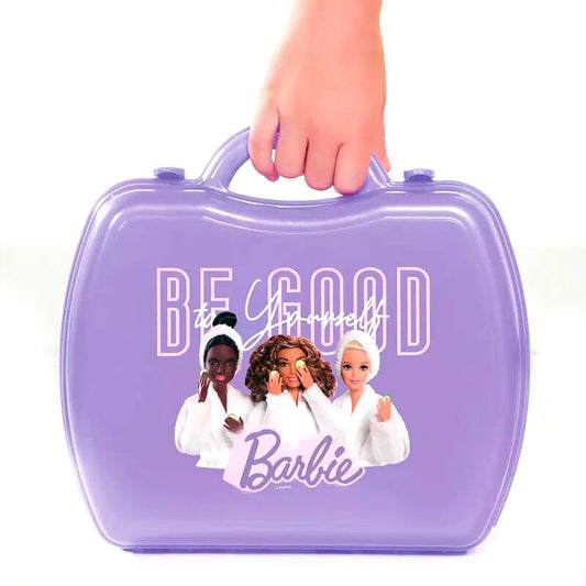 Playset Barbie Deluxe de belleza y bienestar con estuche, espejo, silla y accesorios - 4