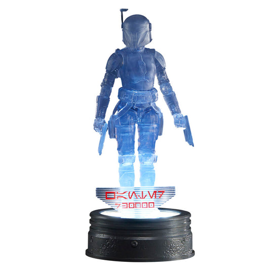 Figura translúcida azul de Bo-Katan Kryze Star Wars sobre base de exposición - 4