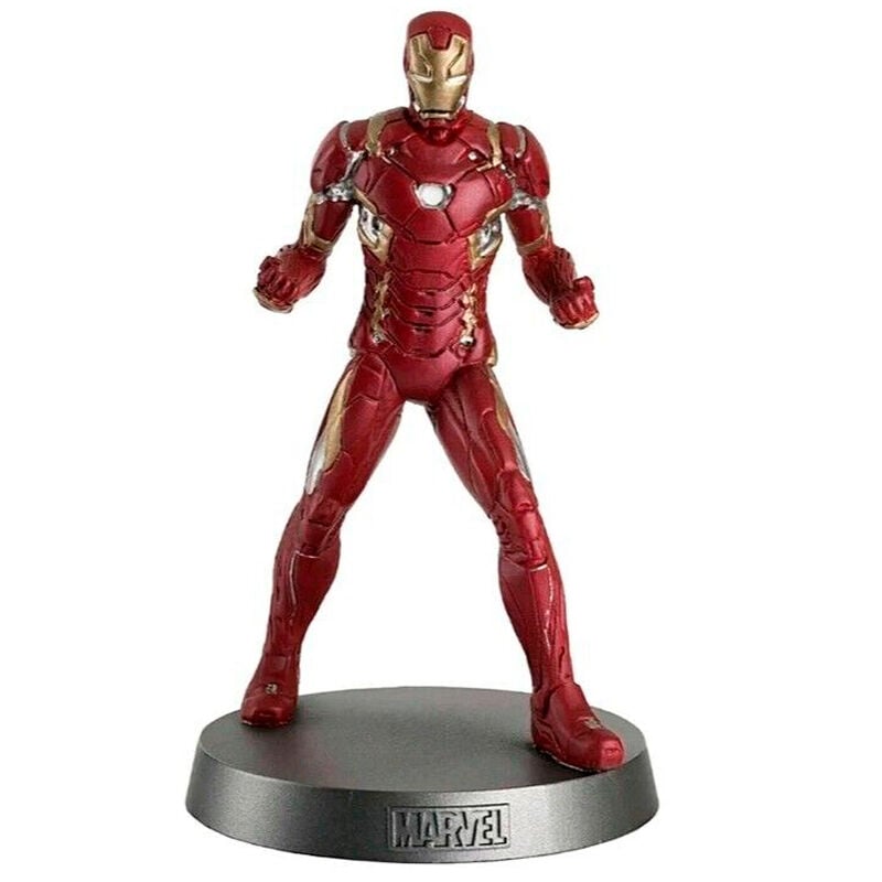 Figura de Iron Man Marvel a escala 1:18 sobre base negra