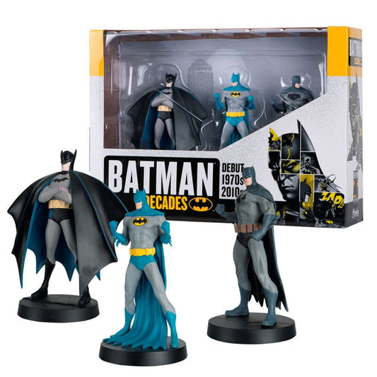 Blíster con tres figuras de Batman DC Comics a escala 1:16