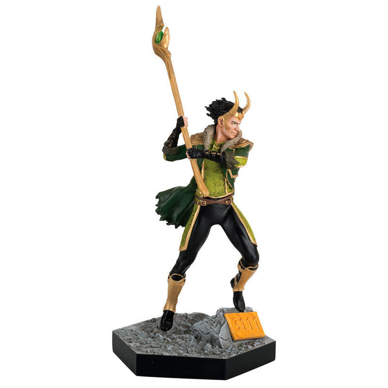 Figura de Loki Marvel a escala 1:16 con cetro y base rocosa - 2