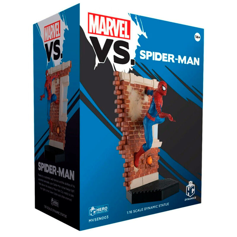 Figura de Spider-Man Marvel a escala 1:16 sobre una fachada de ladrillo - 3