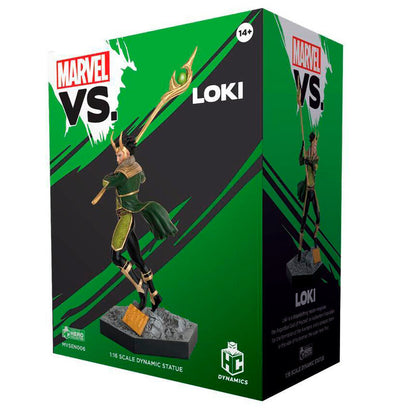 Figura de Loki Marvel a escala 1:16 con cetro y base rocosa - 3