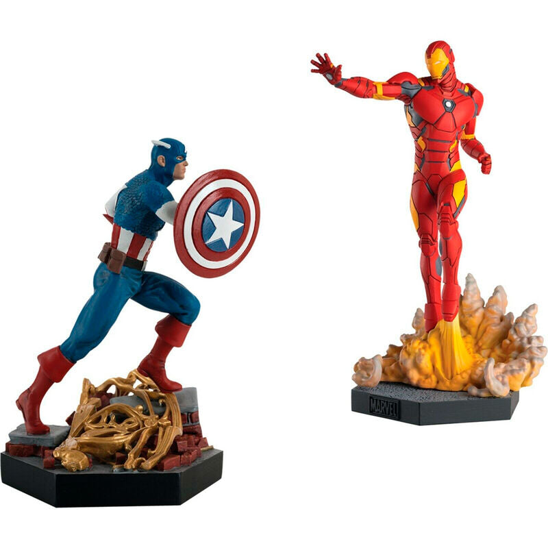 Figura de Capitán América Marvel a escala 1:16 con escudo sobre base decorativa - 4