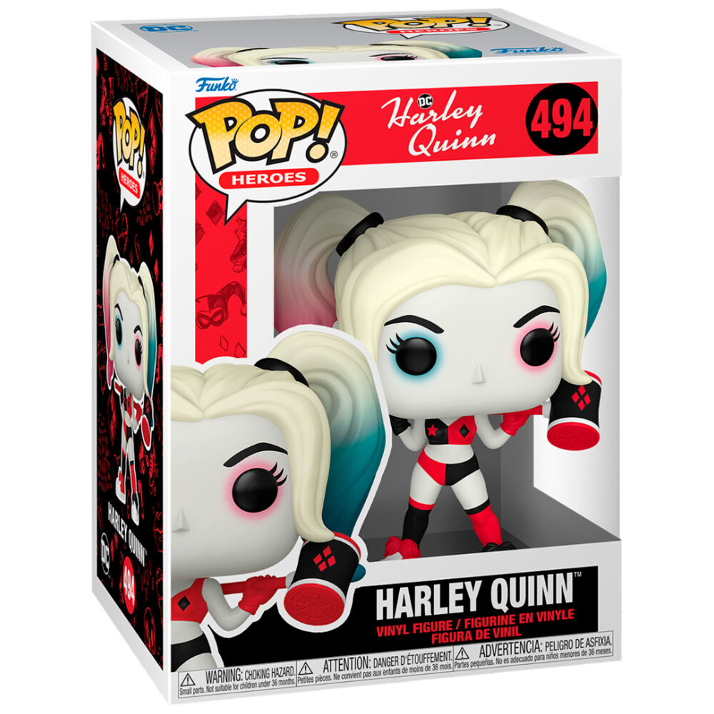 Figura Funko POP! de Harley Quinn con mazo y coletas bicolores - 2