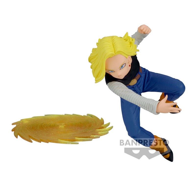 Figura Android 18 Gx Materia de Dragon Ball Z en pose dinámica