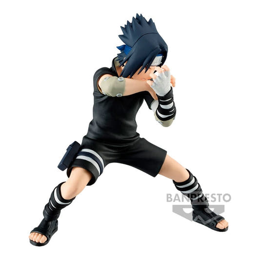 Figura de Sasuke Uchiha Vibration Star III de Naruto Shippuden en pose de combate - 2