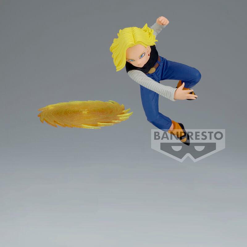 Figura Android 18 Gx Materia de Dragon Ball Z en pose dinámica - 2
