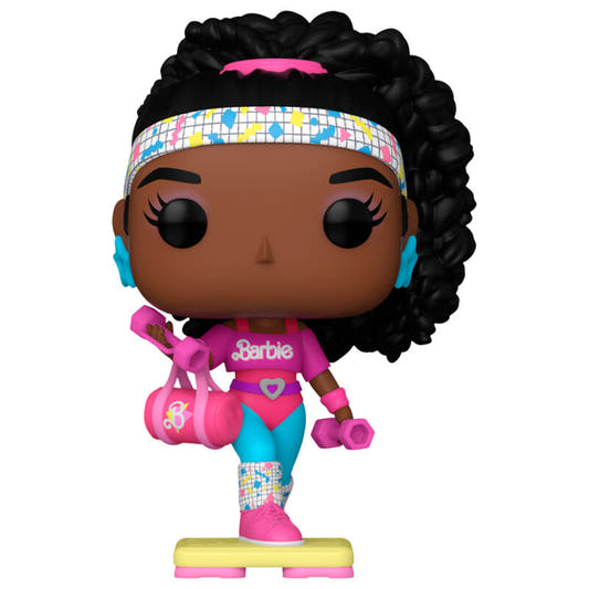 Figura Funko POP! Barbie Rewind con conjunto deportivo rosa y turquesa