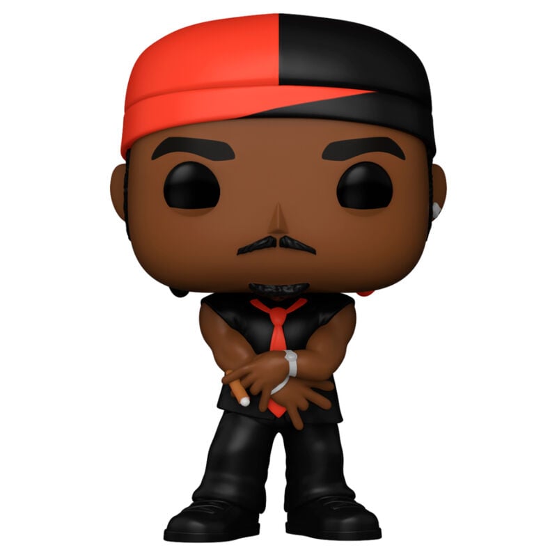 Figura Funko POP! Rocks de Ja Rule con gorra y atuendo negro y rojo