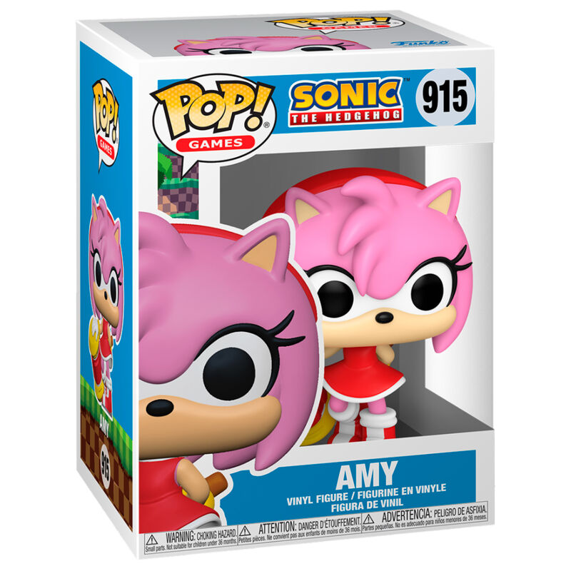 Figura Funko POP! de Amy de Sonic the Hedgehog con tambor - 2