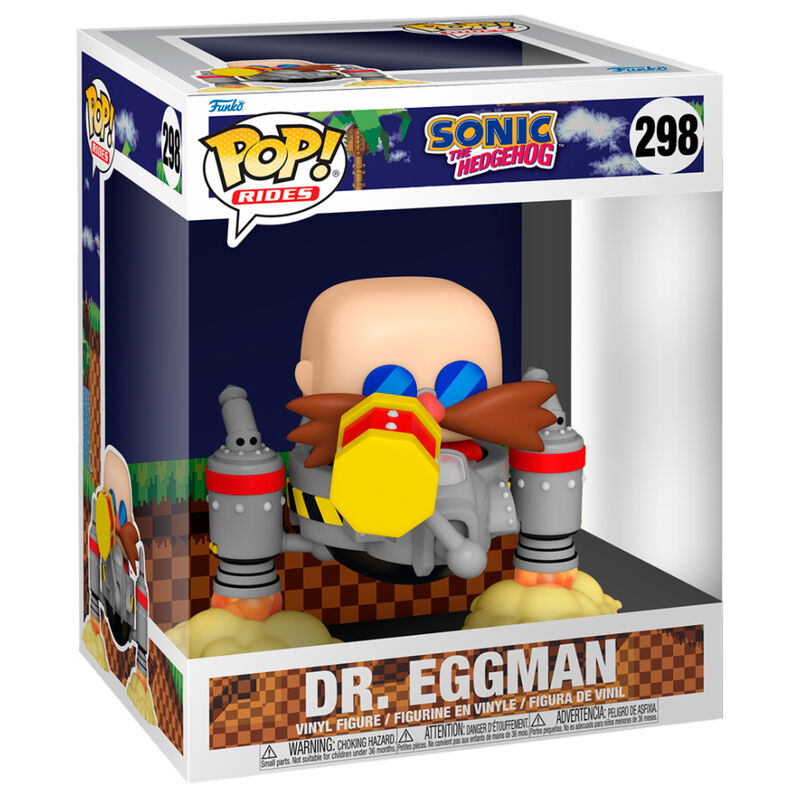 Figura Funko POP! Rides Deluxe de Dr. Eggman en su vehículo volador - 2