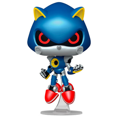 Figura Funko POP! Metal Sonic azul en caja - 2