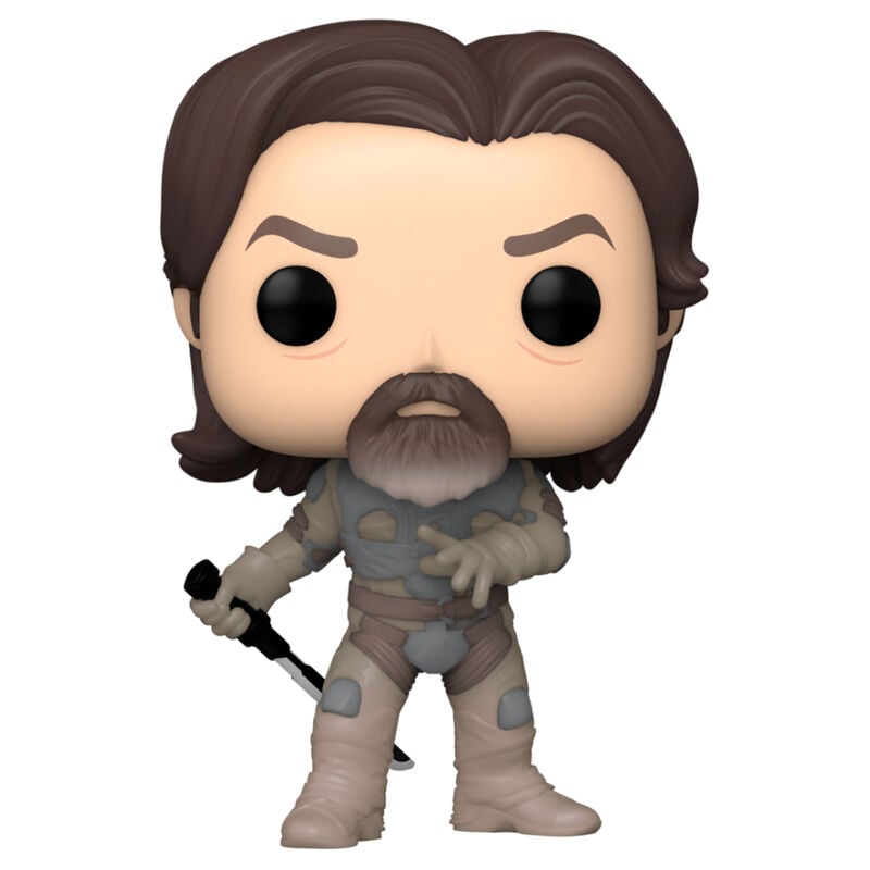 Figura Funko POP! de Gurney Halleck de Dune 2 con barba y arma
