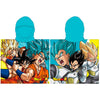 Poncho toalla Dragon Ball Z con capucha y personajes de la serie